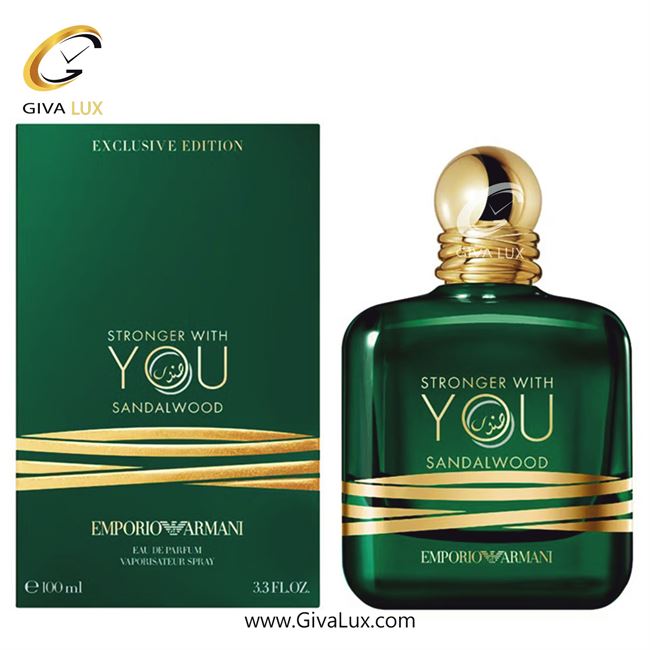  ادو پرفیوم  یونیسکس اورجینال مدل Giorgio Armani Stronger With You Sandalwood | جورجیو آرمانی استرانگر ویت یو صندل وود حجم  100 میل